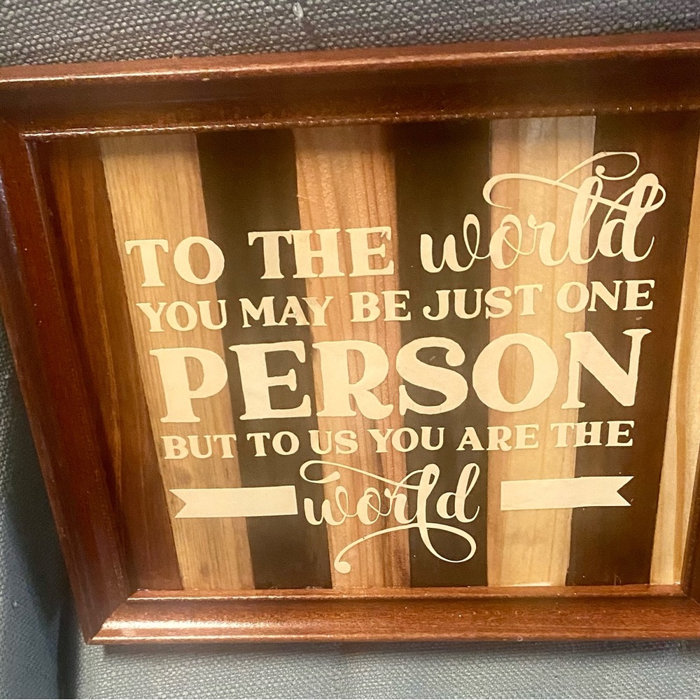 NWT…custom made sign..